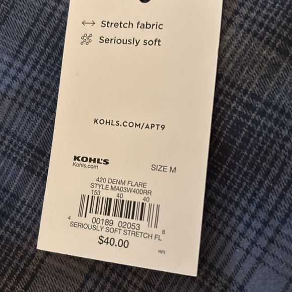 Brand new Apt 9 sports shirt Size M - Picture 2 of 5